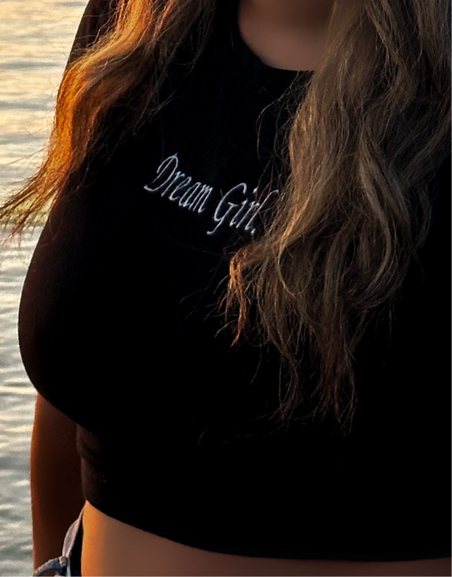 Dream Girl Crop Top Embroidered