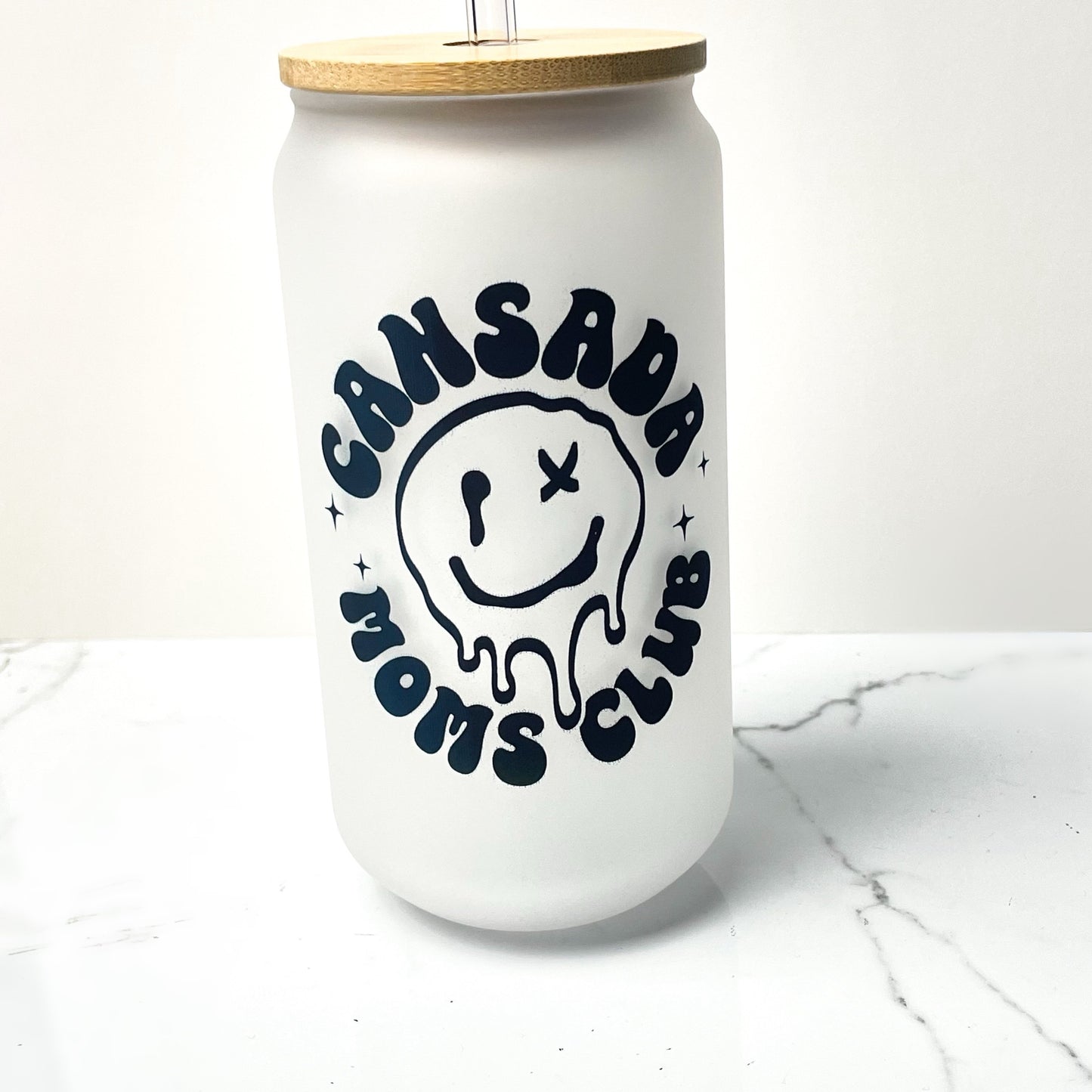 Cansada Mom’s Club Glass Tumbler