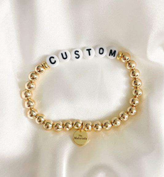Custom 18K Gold Plated Beads